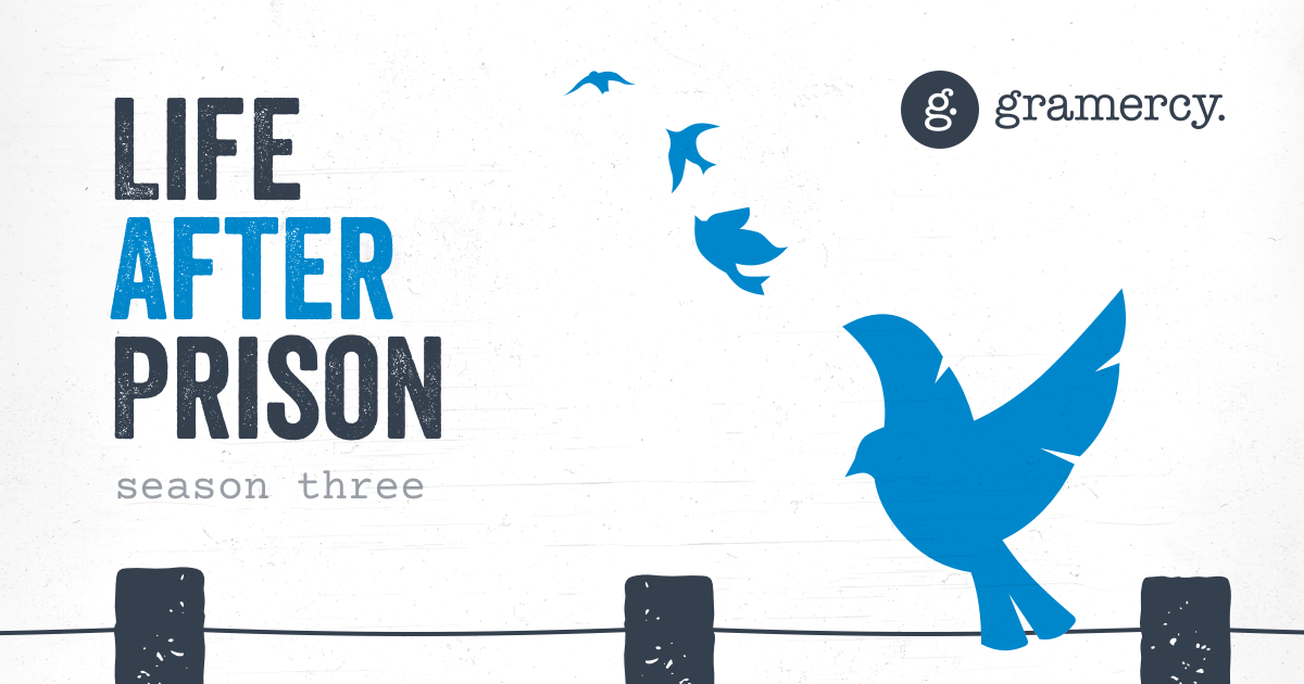Graphic introducing Season 3: Life After Prison